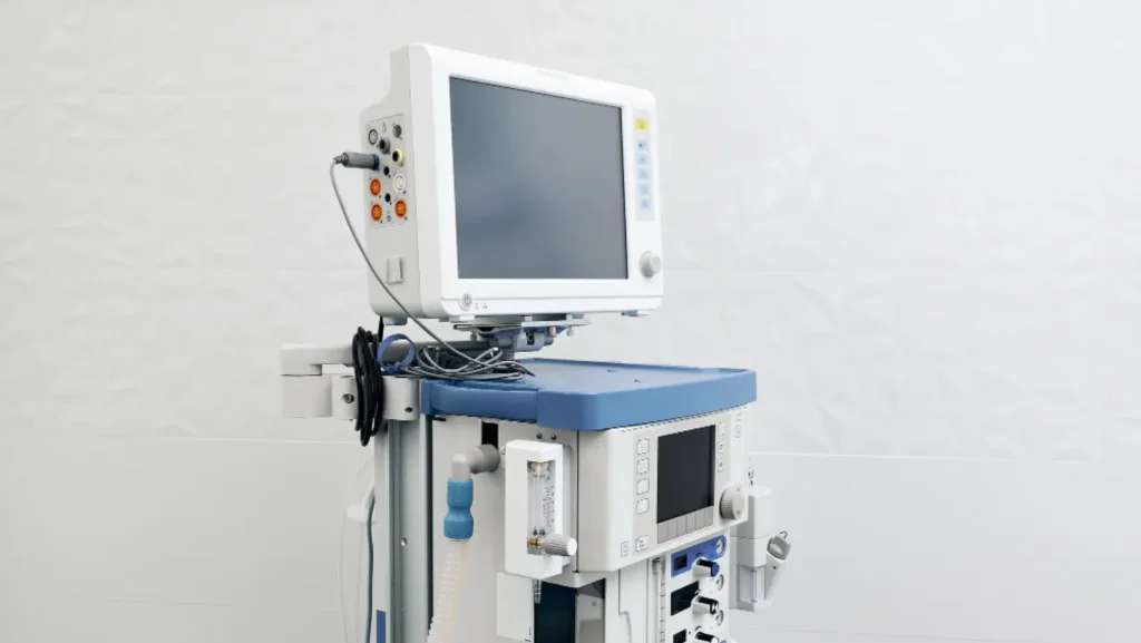 mantenimiento de equipo médico a máquina de anestesia
