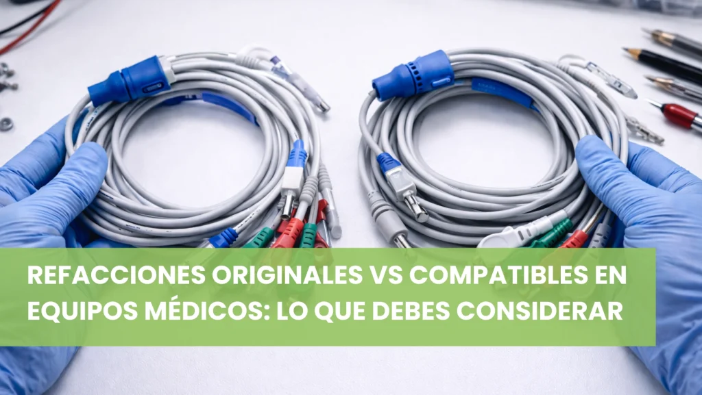 Refacciones originales vs compatibles para equipo médico