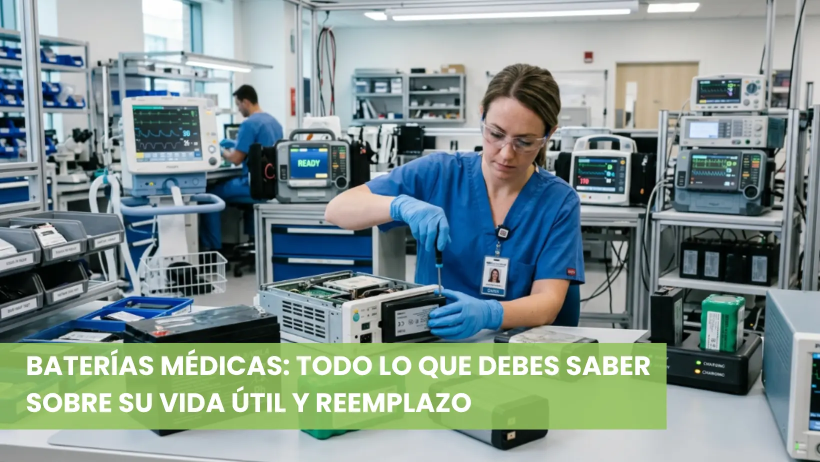baterías para equipo médico 