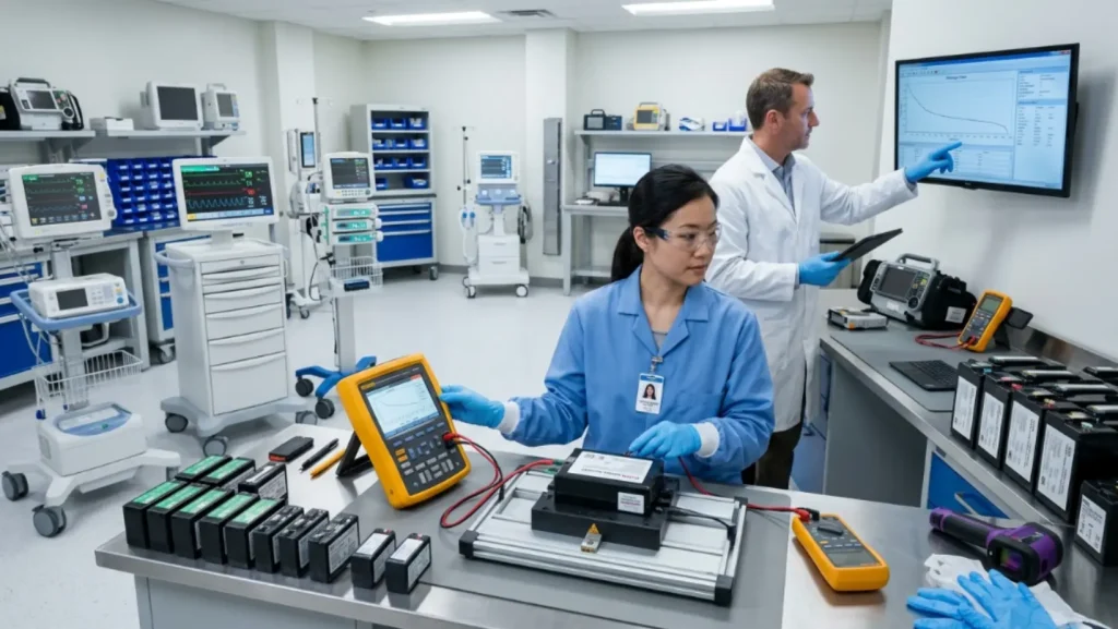 baterías para equipo médico