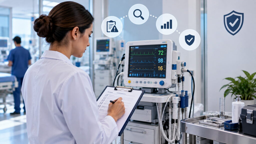 Tecnovigilancia de equipo médico para identificar y evaluar incidentes en dispositivos médicos